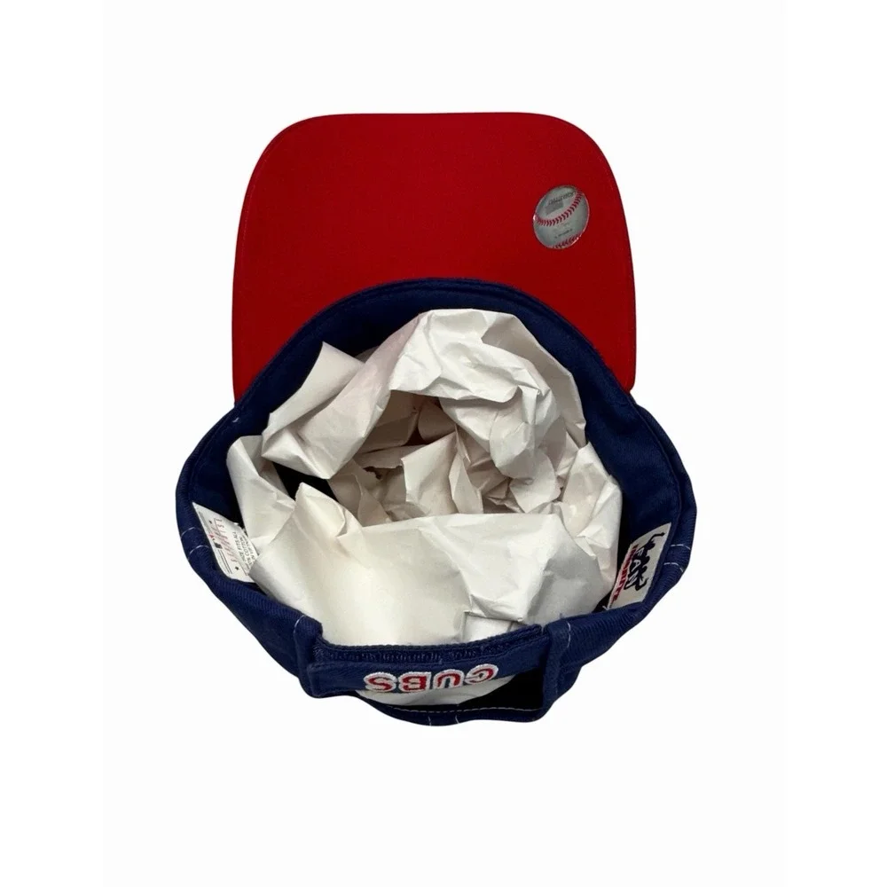 Chicago Cubs Fan Favorite Hat Cap Adjustable Red Cotton Embroidered Logo -Youth